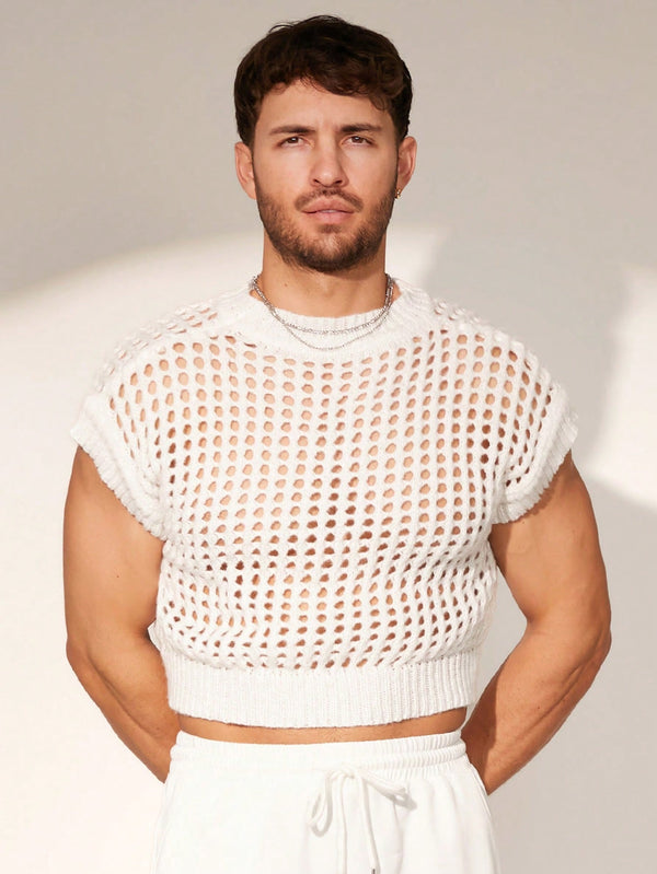 Hombres, Ropa de hombre, Jerséis Punto para hombre, Tops de Punto para Hombre, 38451600, Blanco