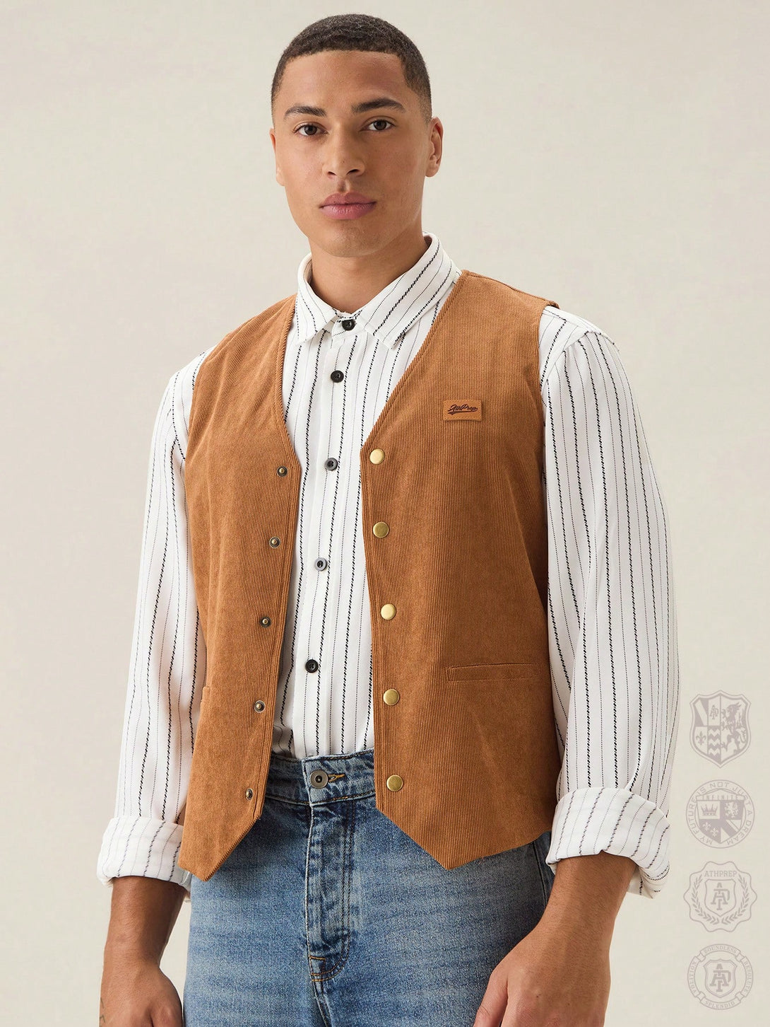 Hombres, Ropa de hombre, Chaquetas & Abrigos para Hombre, Chalecos de hombre, 38508515, Marrón