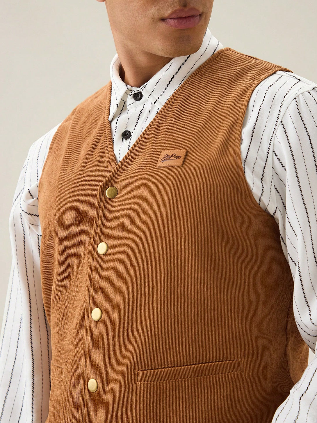 Hombres, Ropa de hombre, Chaquetas & Abrigos para Hombre, Chalecos de hombre, 38508515, Marrón