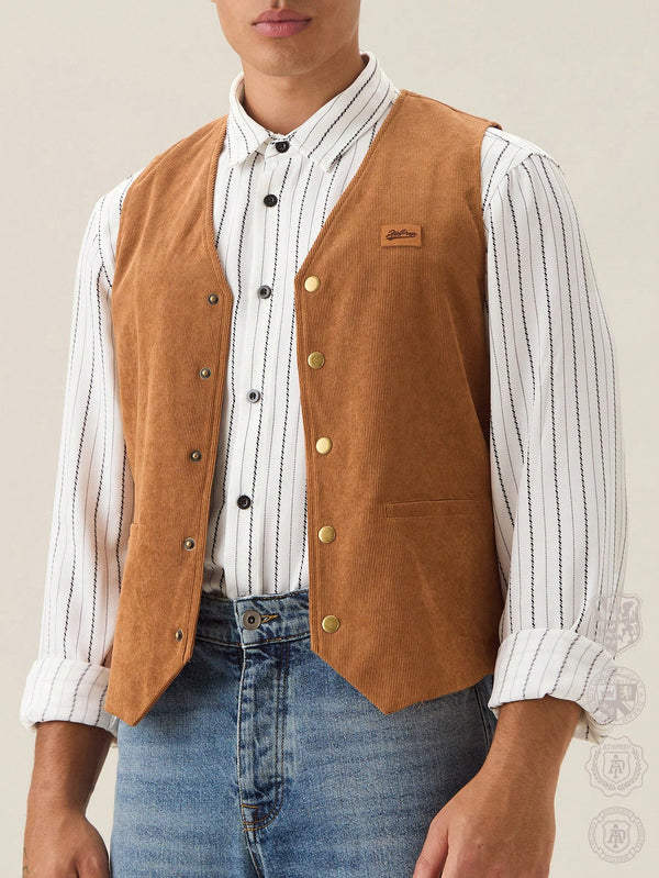 Hombres, Ropa de hombre, Chaquetas & Abrigos para Hombre, Chalecos de hombre, 38508515, Marrón