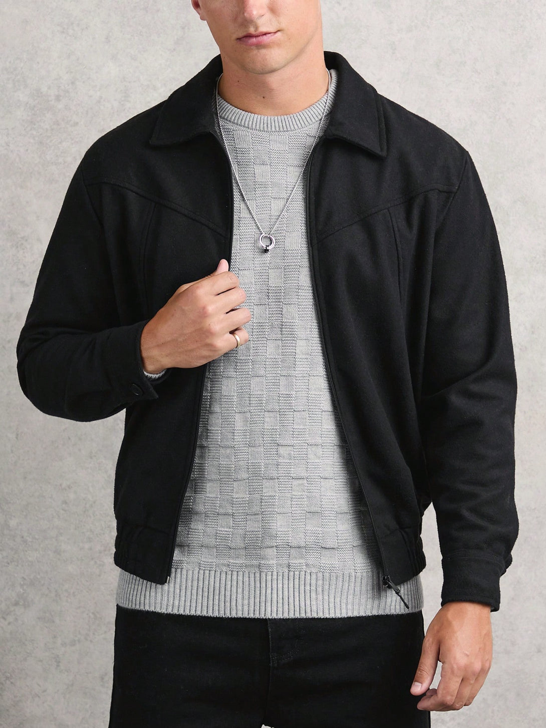 Hombres, Ropa de hombre, Chaquetas & Abrigos para Hombre, 36255653, Negro