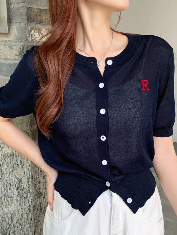 Ropa de Mujer, Tejido de Punto de Mujer, Cárdigans ligeros para mujer, 38532879, Azul Marino