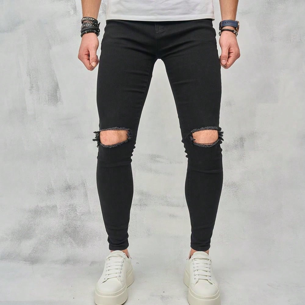 Hombres, Ropa de hombre, Mezclilla para hombre, Jeans para hombre, OUTFITS LOOKBOOK, 26914718, Negro