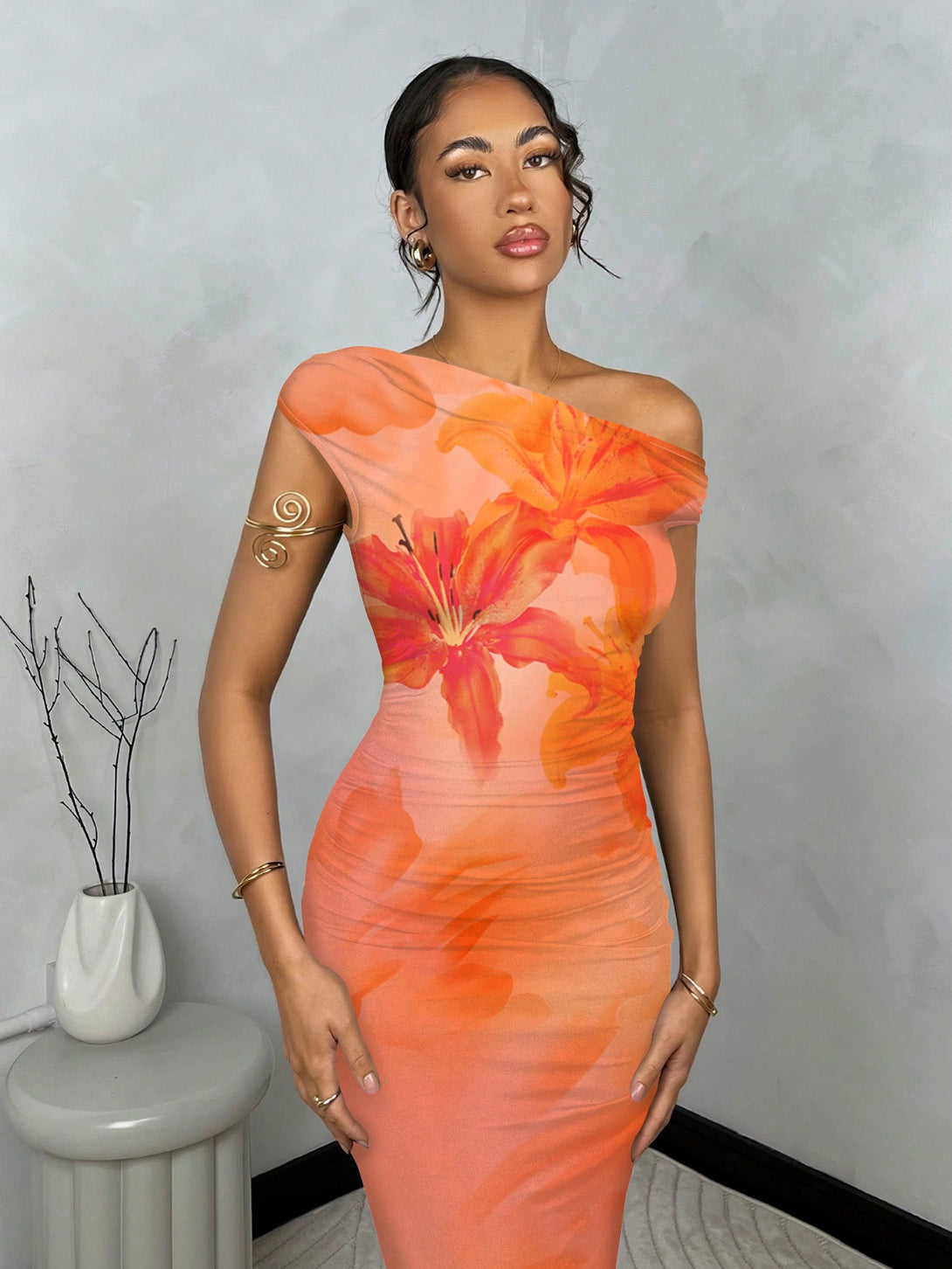 Ropa de Mujer, Ropa de Mujer, Vestidos de mujer, Vestidos largos de mujer, Naranja Coral