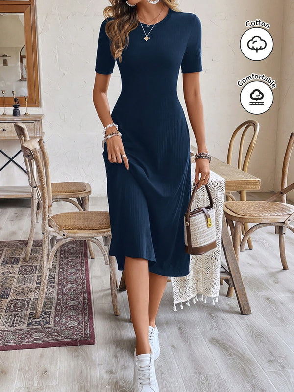 Ropa de Mujer, Vestidos de mujer, Vestidos midi para mujer, 38728506, Azul Marino