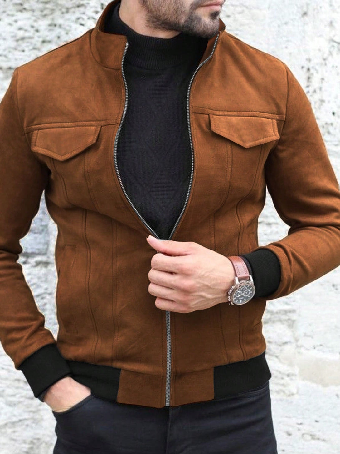 Hombres, Ropa de hombre, Chaquetas & Abrigos para Hombre, 20836049, Marrón