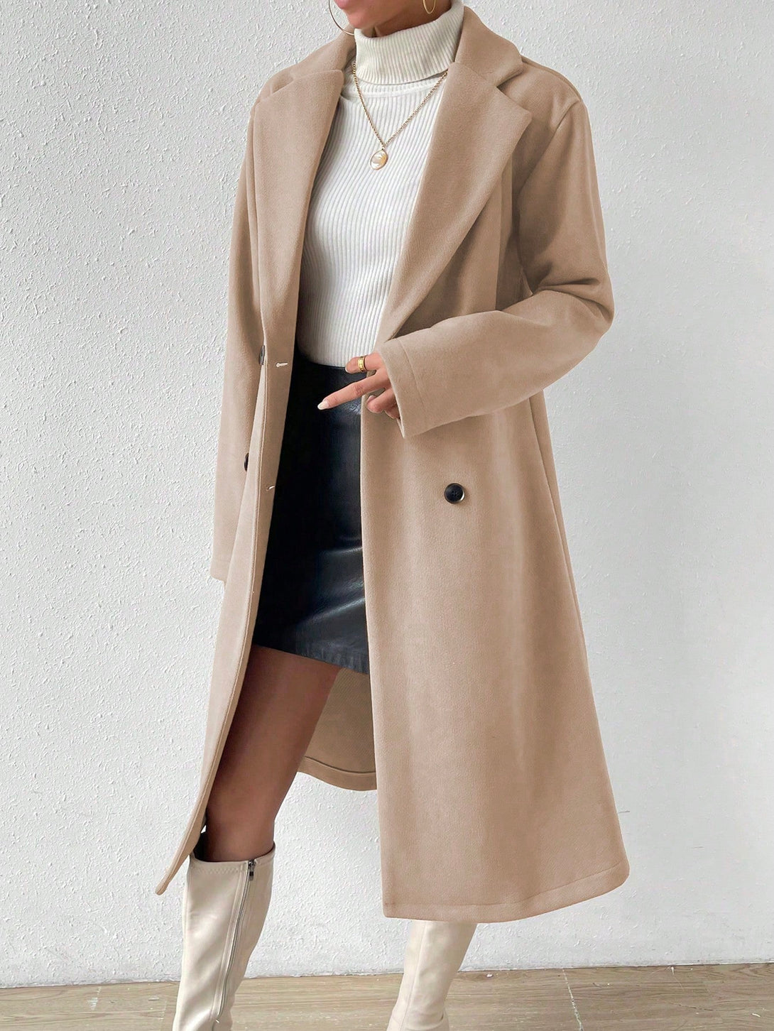 Ropa de Mujer, Ropa de Exterior para Mujer, Abrigos de Mujer, 38769386, Marrón Mocha