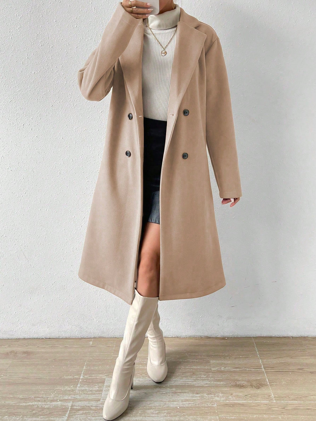 Ropa de Mujer, Ropa de Exterior para Mujer, Abrigos de Mujer, 38769386, Marrón Mocha
