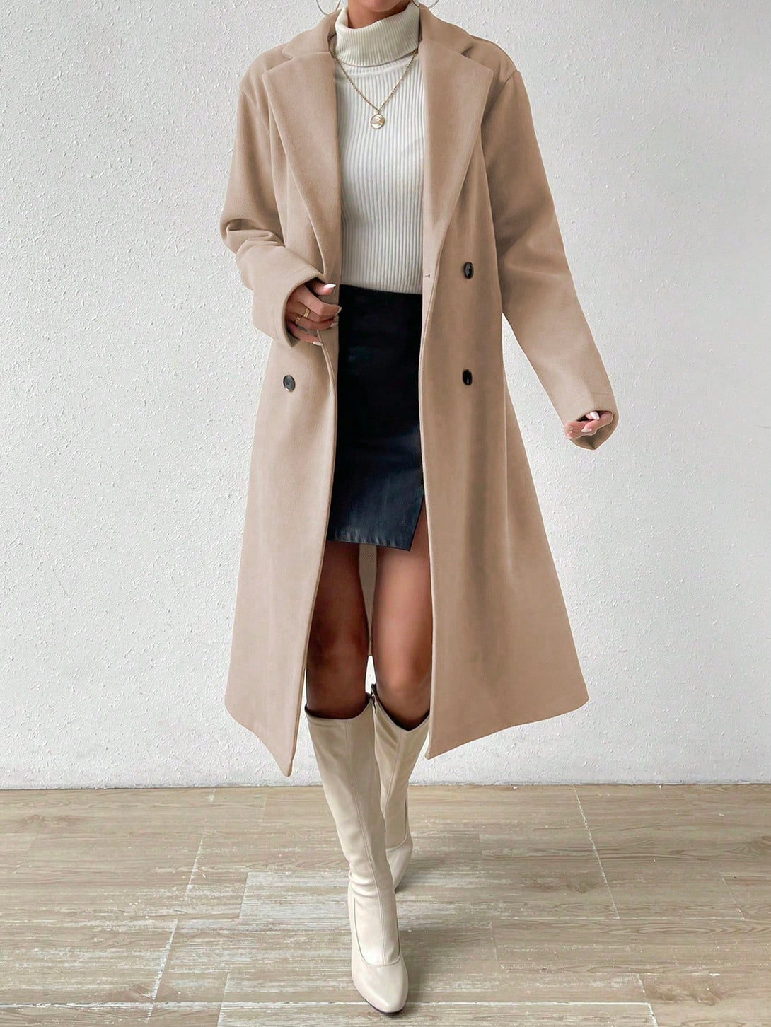 Ropa de Mujer, Ropa de Exterior para Mujer, Abrigos de Mujer, 38769386, Marrón Mocha