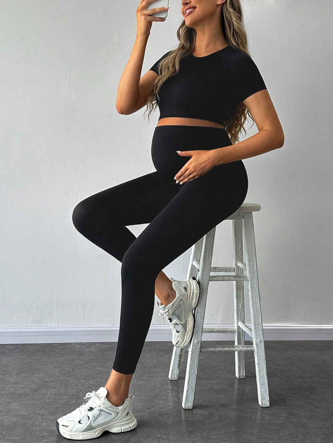 Ropa de Mujer, Ropa Premamá, Ropa de Deporte Premamá, Negro