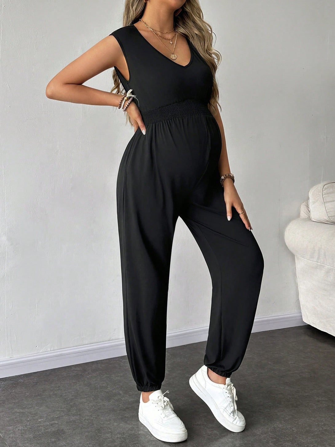 Ropa de Mujer, Ropa Premamá, Monos y Bodys de Premamá, Monos premamá, Negro