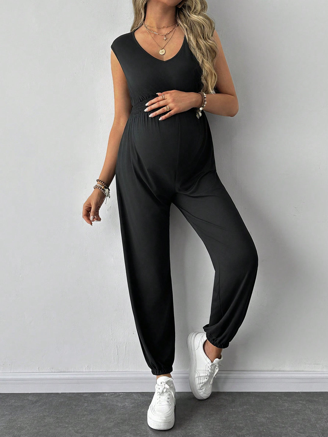 Ropa de Mujer, Ropa Premamá, Monos y Bodys de Premamá, Monos premamá, Negro