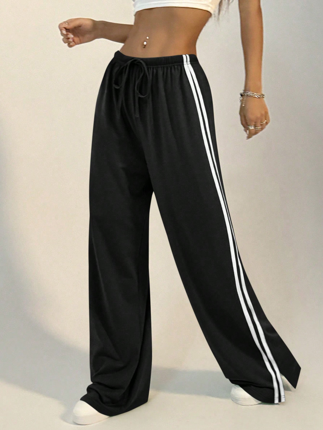 Ropa de Mujer, Ropa de Mujer, Bottoms de Mujer, Pantalones de Deporte para Mujer, Negro