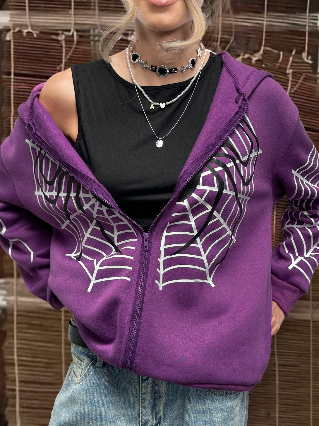 Ropa de Mujer, Ropa de Mujer, Sudaderas de Mujer, Colección de trajes de mujer, Morado Violeta