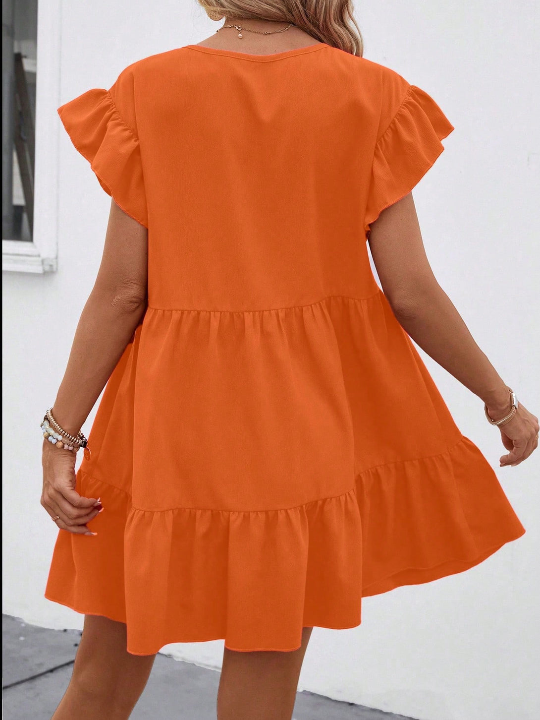 Ropa de Mujer, Ropa de Mujer, Vestidos de mujer, Vestidos midi para mujer, Naranja