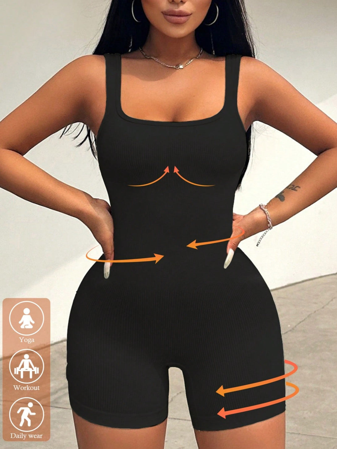 Ropa de Mujer, Monos y bodys para mujer, Unitards mujer, 35719770, Negro