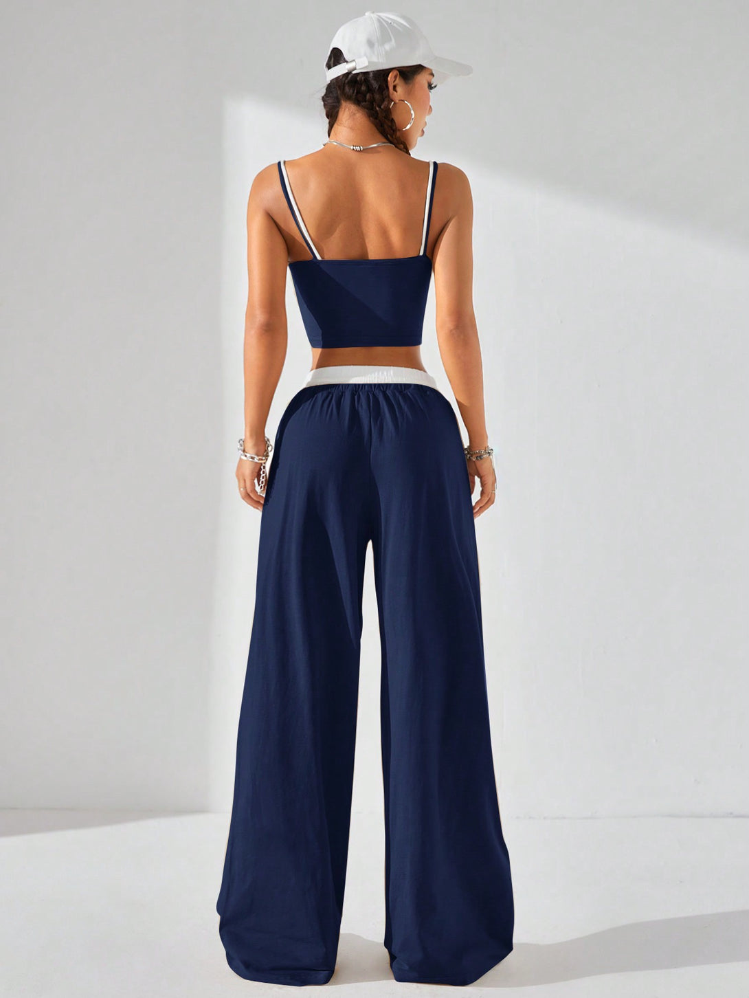 Ropa de Mujer, Conjunto para Mujer, Ropa Dos piezas para Mujer, Conjuntos a Juego, 39273129, Azul Marino