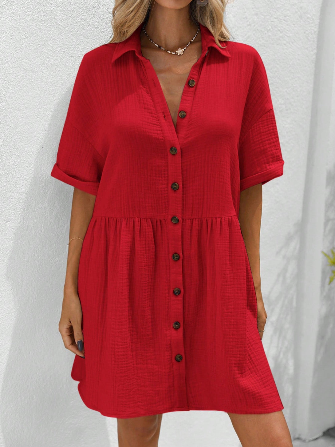 Ropa de Mujer, Ropa de Mujer, Vestidos de mujer, Vestidos cortos de mujer, Rojo