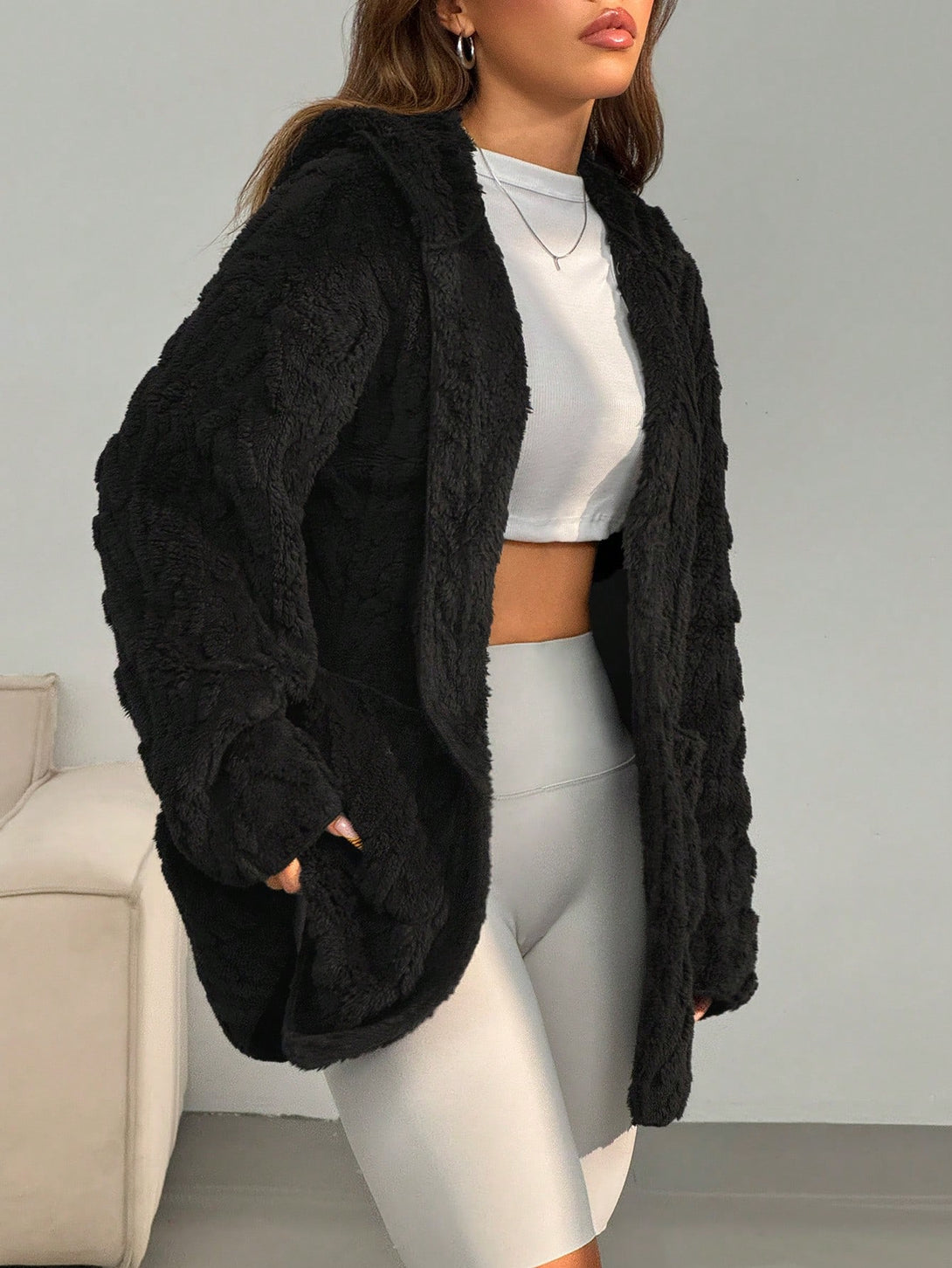 Ropa de Mujer, Ropa de Exterior para Mujer, Abrigos de Mujer, 39433935, Negro