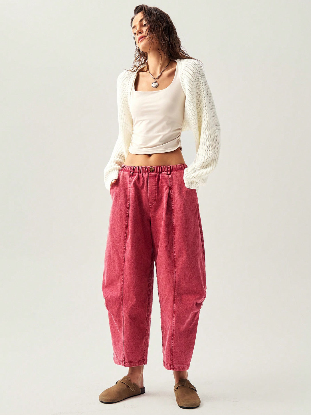 Ropa de Mujer, Ropa de Mujer, Bottoms de Mujer, Pantalones de Mujer, Rojo