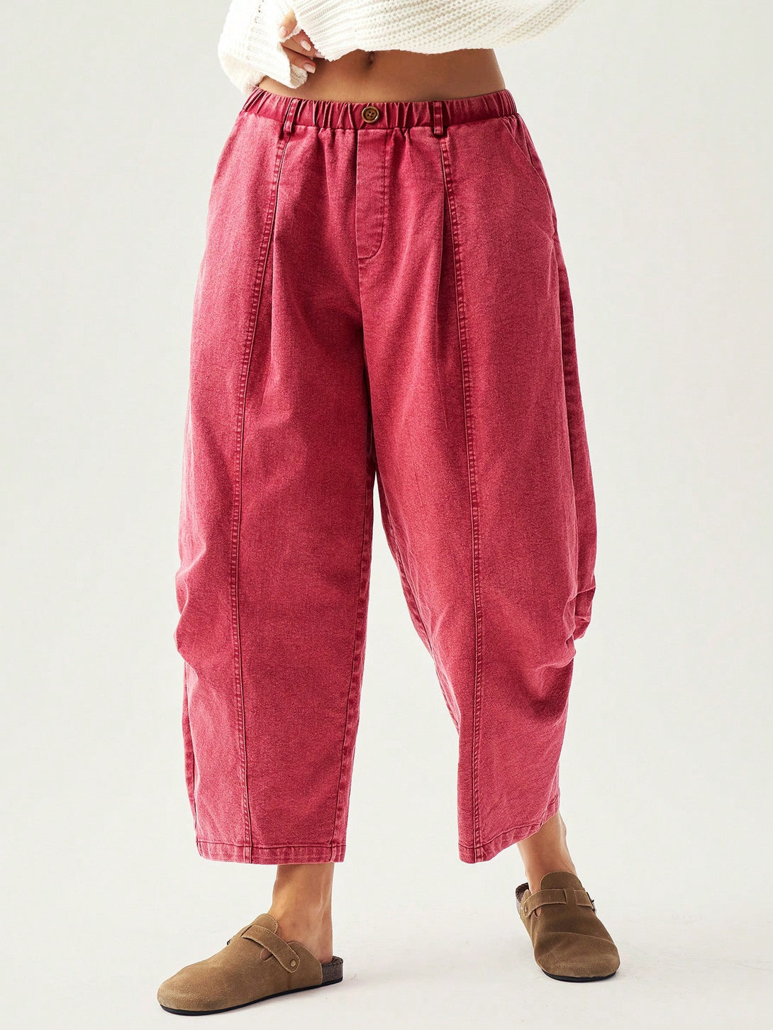 Ropa de Mujer, Ropa de Mujer, Bottoms de Mujer, Pantalones de Mujer, Rojo