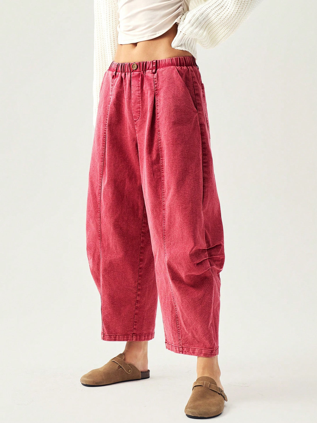 Ropa de Mujer, Ropa de Mujer, Bottoms de Mujer, Pantalones de Mujer, Rojo