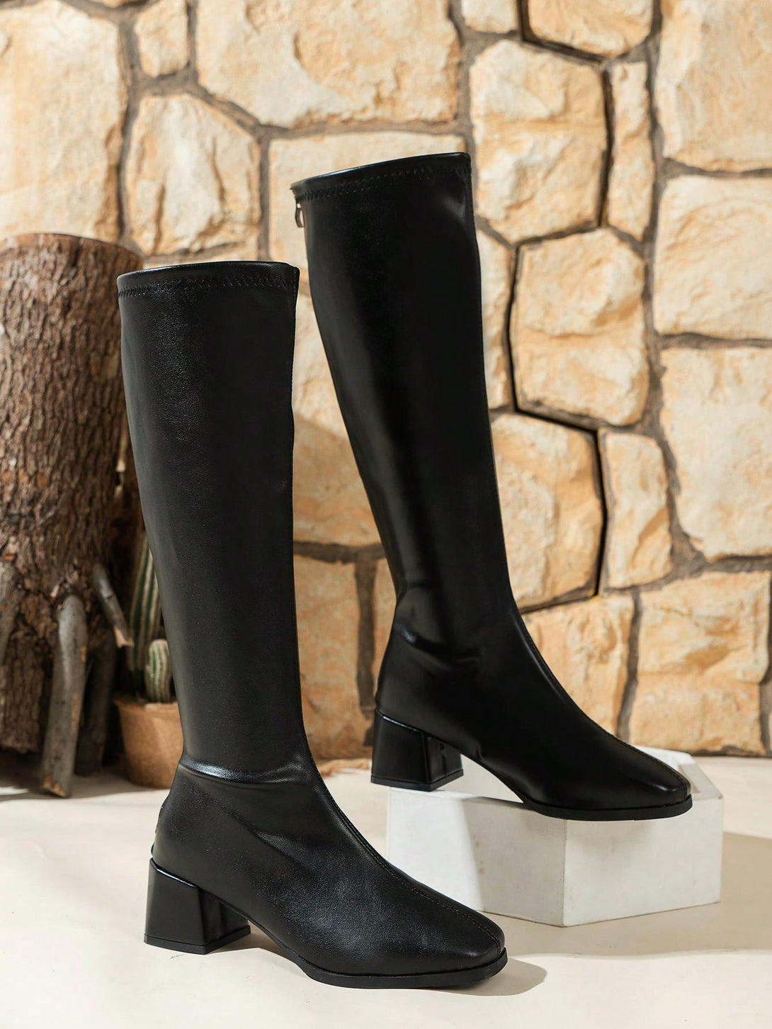 Zapatos, Zapatos de Mujer, Botas de moda de mujer, Botas Hasta la Rodilla de Mujer, 39738893, Negro