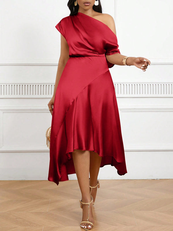 Ropa de Mujer, Ropa de Mujer Plus, Vestidos Tallas Grandes, Rojo