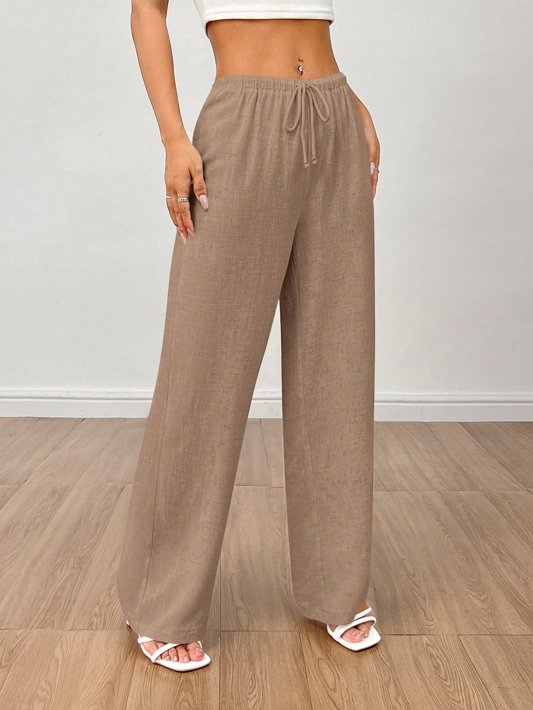 Ropa de Mujer, Ropa de Mujer, Bottoms de Mujer, Pantalones de Mujer, Caqui