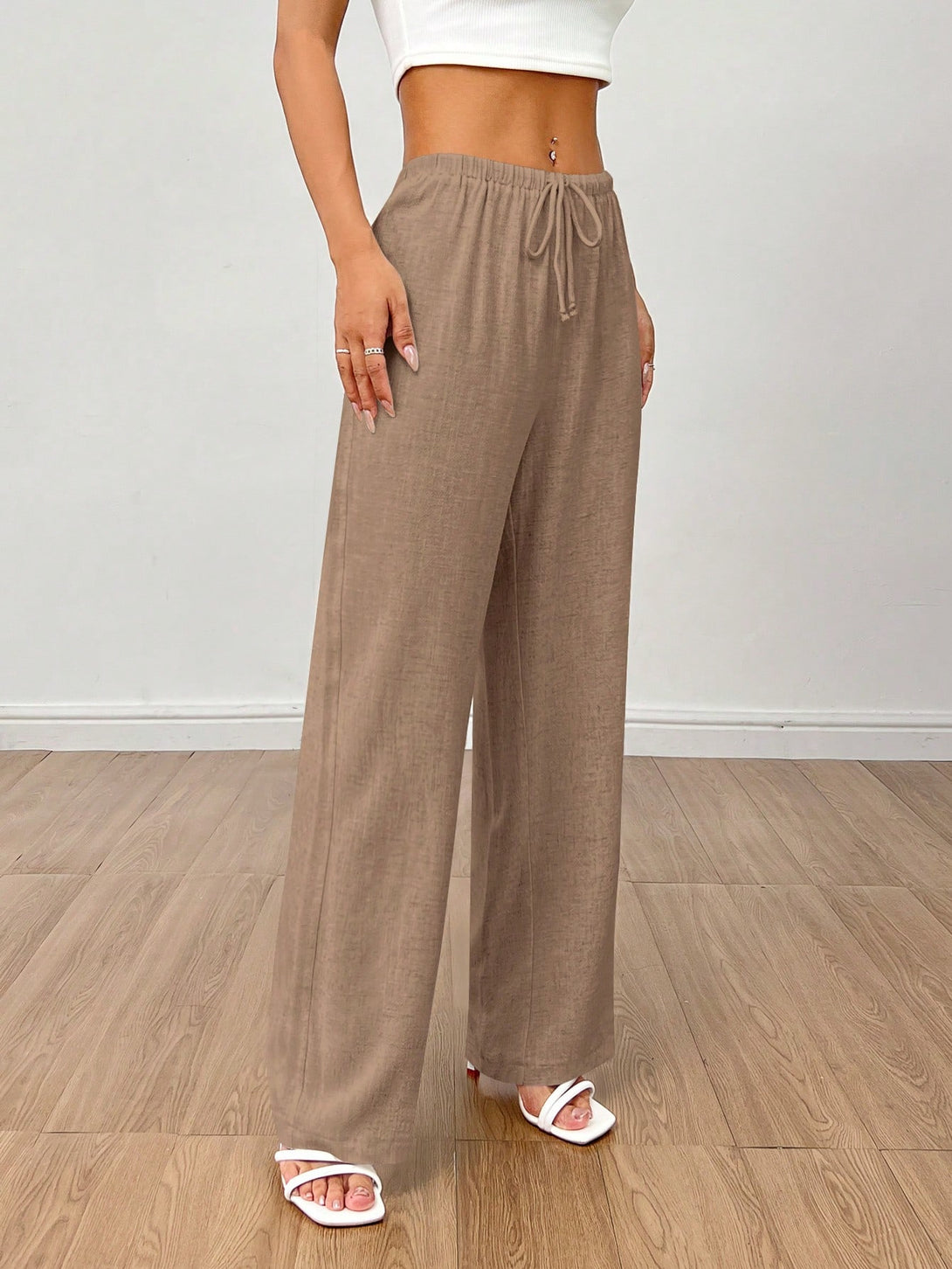 Ropa de Mujer, Ropa de Mujer, Bottoms de Mujer, Pantalones de Mujer, Caqui