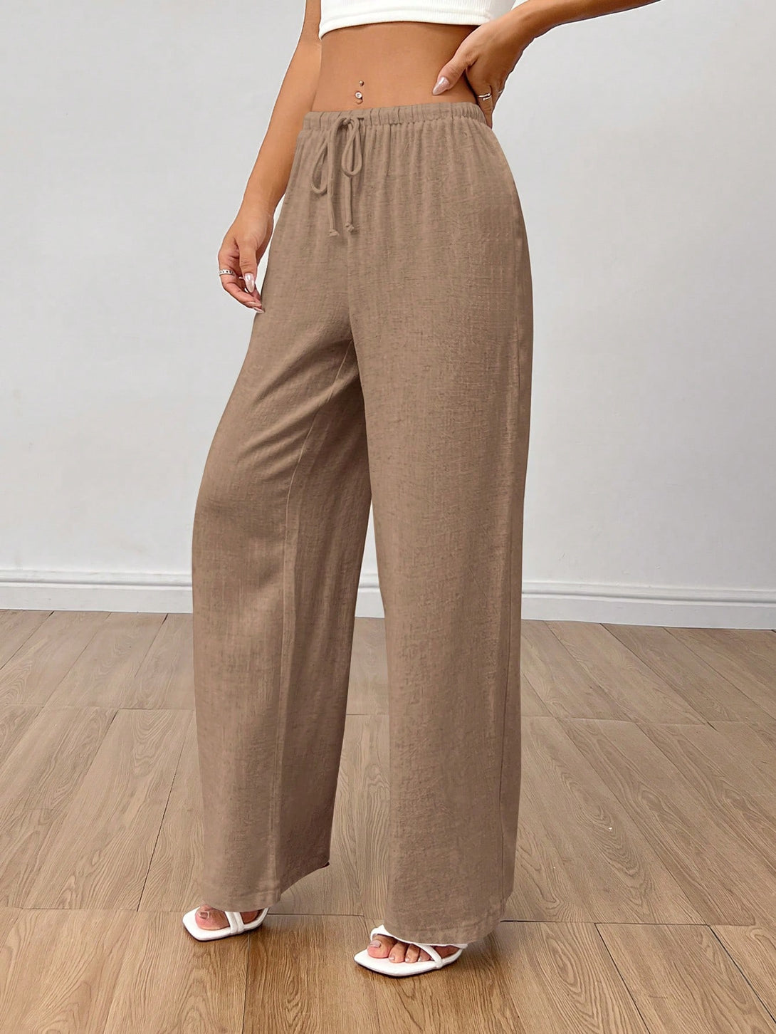 Ropa de Mujer, Ropa de Mujer, Bottoms de Mujer, Pantalones de Mujer, Caqui