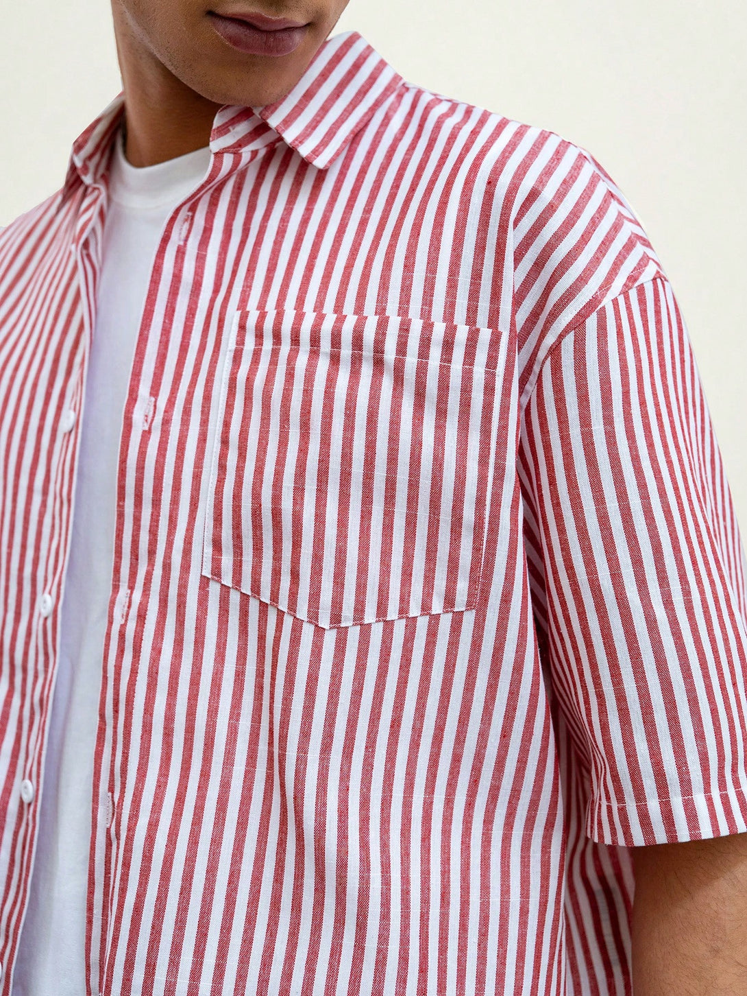 Hombres, Ropa de hombre, Tops para Hombre, Camisas  para hombre, 39776011, Rojo y blanco