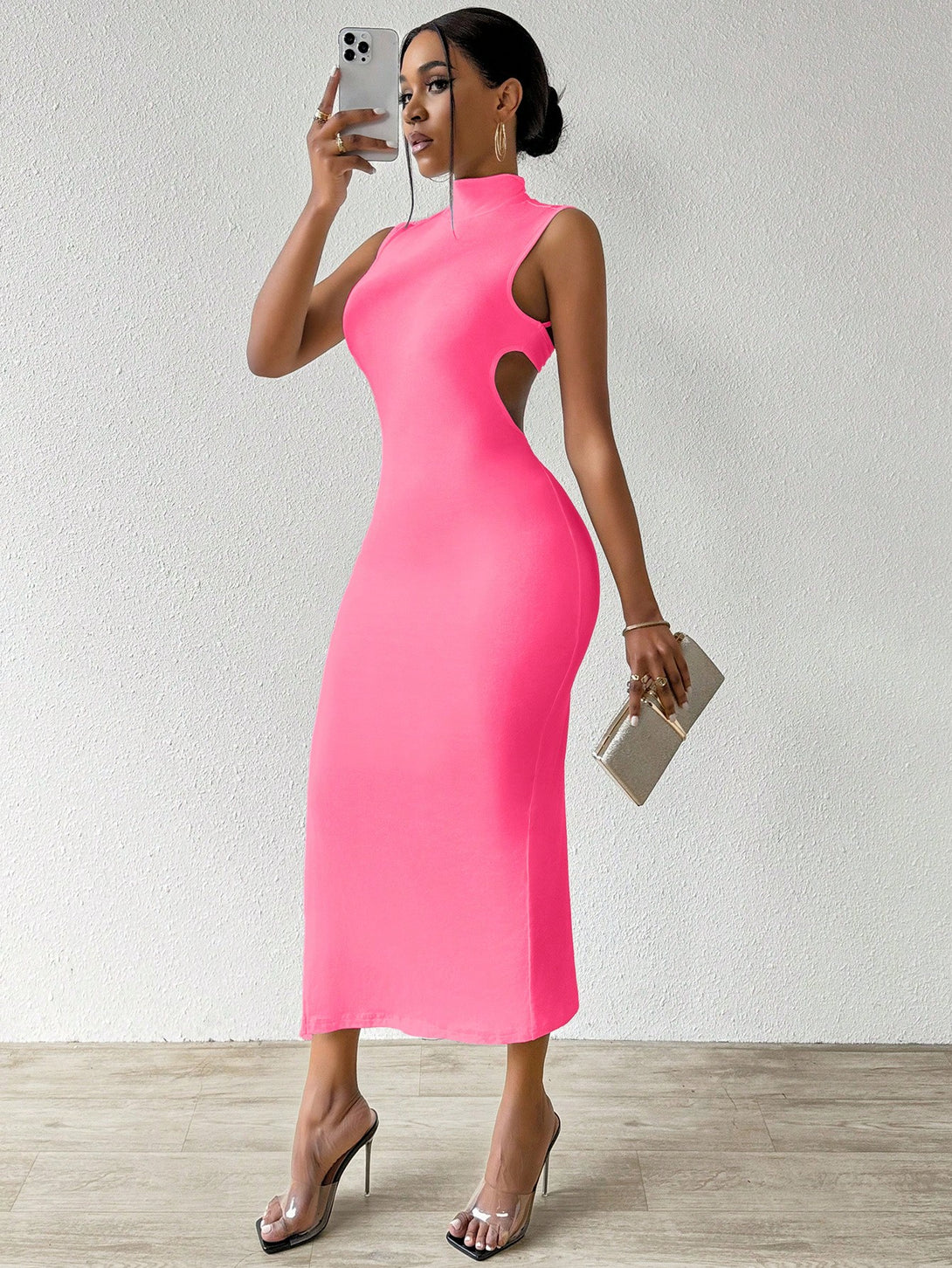 Ropa de Mujer, Ropa de Mujer, Vestidos de mujer, Vestidos midi para mujer, Rosa