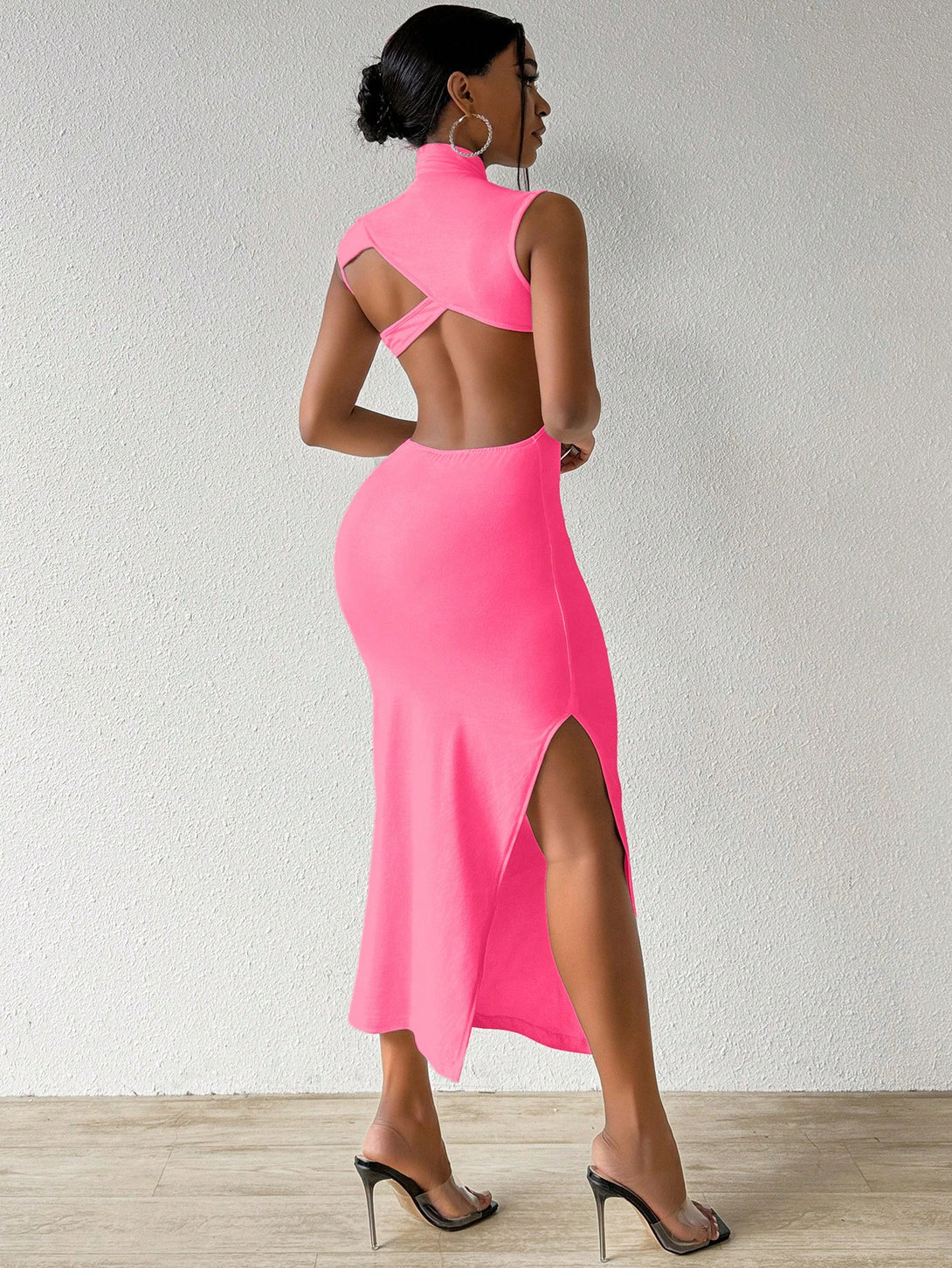 Ropa de Mujer, Ropa de Mujer, Vestidos de mujer, Vestidos midi para mujer, Rosa