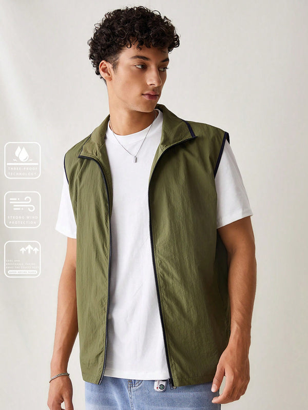 Hombres, Ropa de hombre, Chaquetas & Abrigos para Hombre, Chalecos de hombre, 39190809, Verde militar