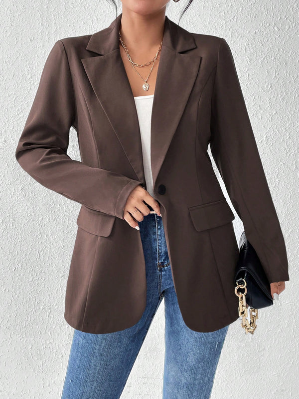 Ropa de Mujer, Ropa de Mujer, Trajes de Mujer, Blazers de Mujer, Café integral