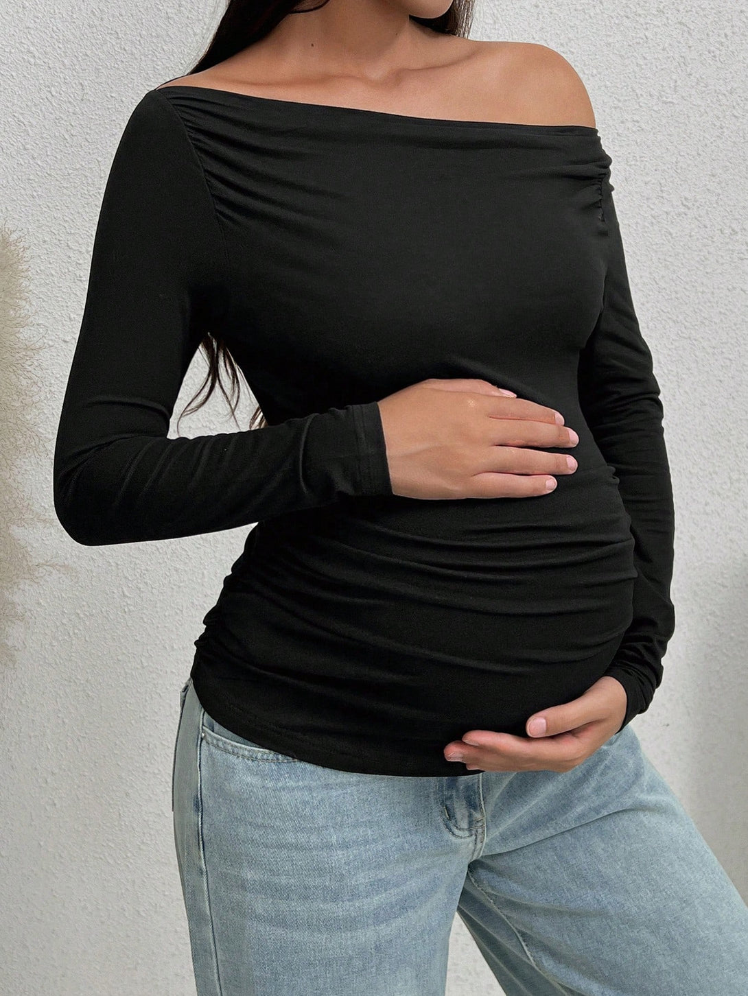 Ropa de Mujer, Ropa Premamá, Tops Premamá, Camisetas premamá, Negro