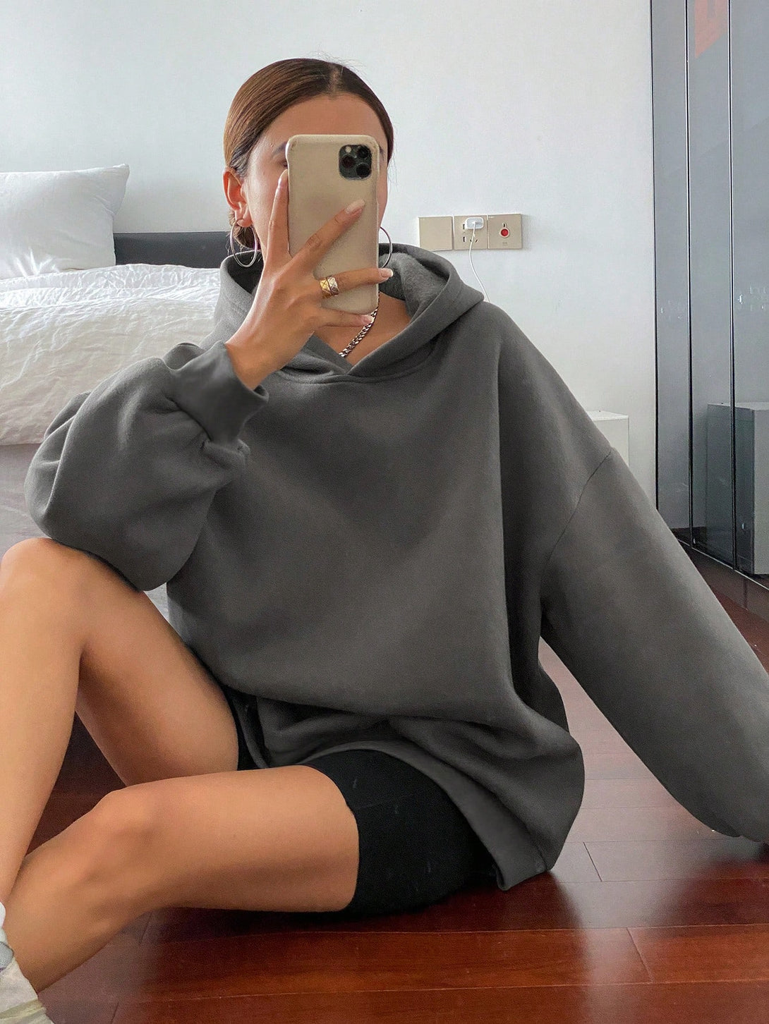 Ropa de Mujer, Ropa de Mujer, Sudaderas de Mujer, OUTFITS LOOKBOOK, Gris