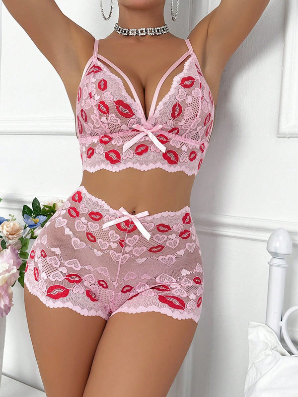 Ropa Interior y Ropa de Dormir, Sujetador de Mujer, Conjuntos de sujetador y braguita para mujer, 39946238, Rosa