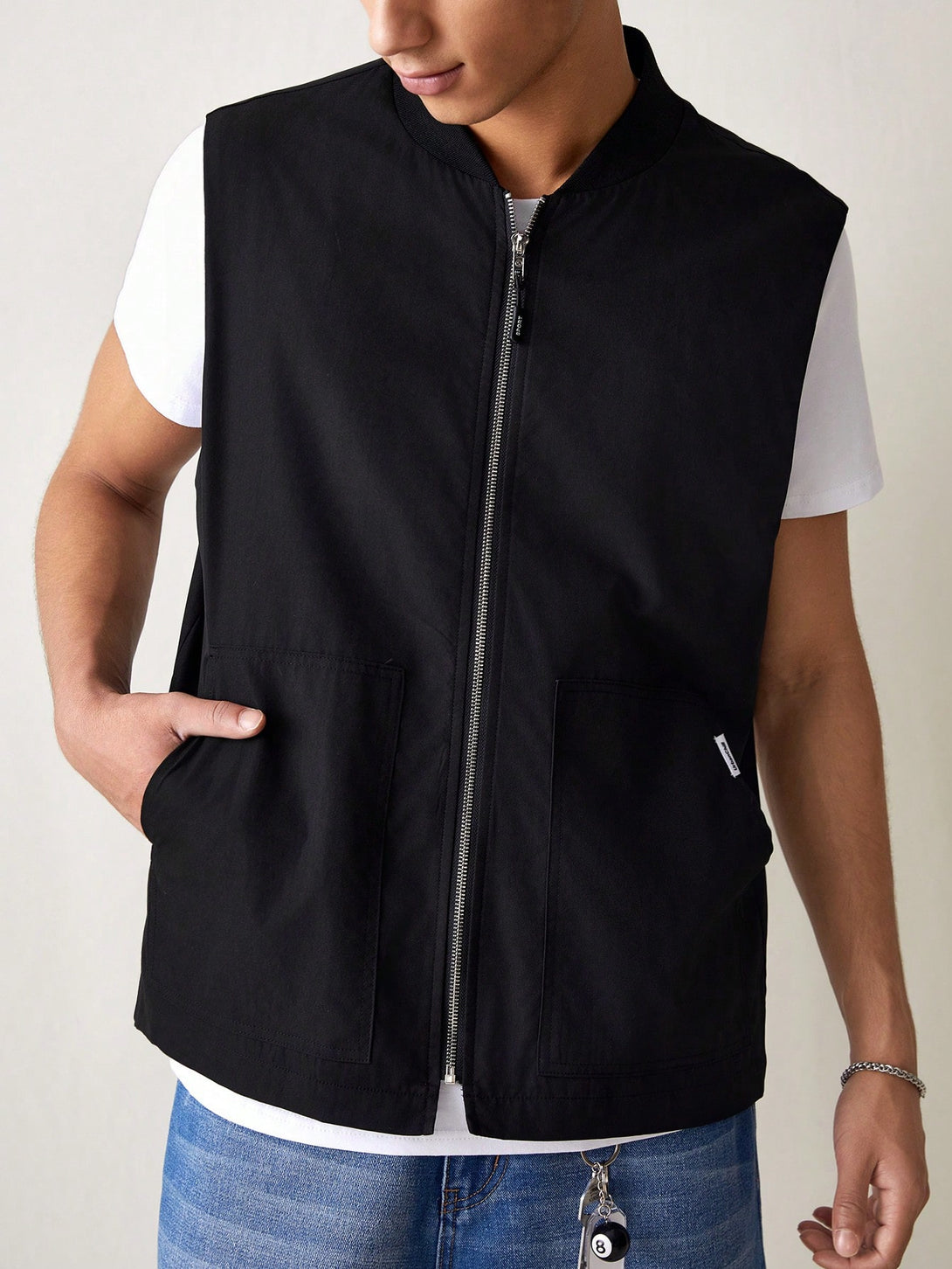 Hombres, Ropa de hombre, Chaquetas & Abrigos para Hombre, Chalecos de hombre, 39952289, Negro