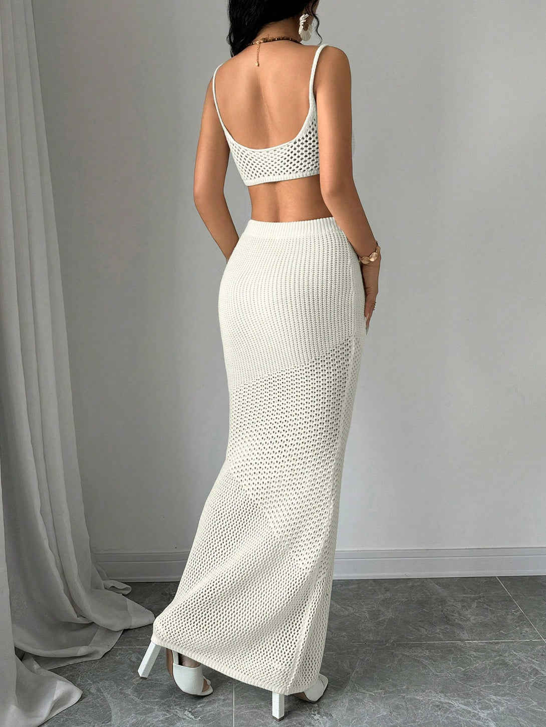 Ropa de Mujer, Tejido de Punto de Mujer, Acordes de Jersey de Mujer, 39454794, Albaricoque