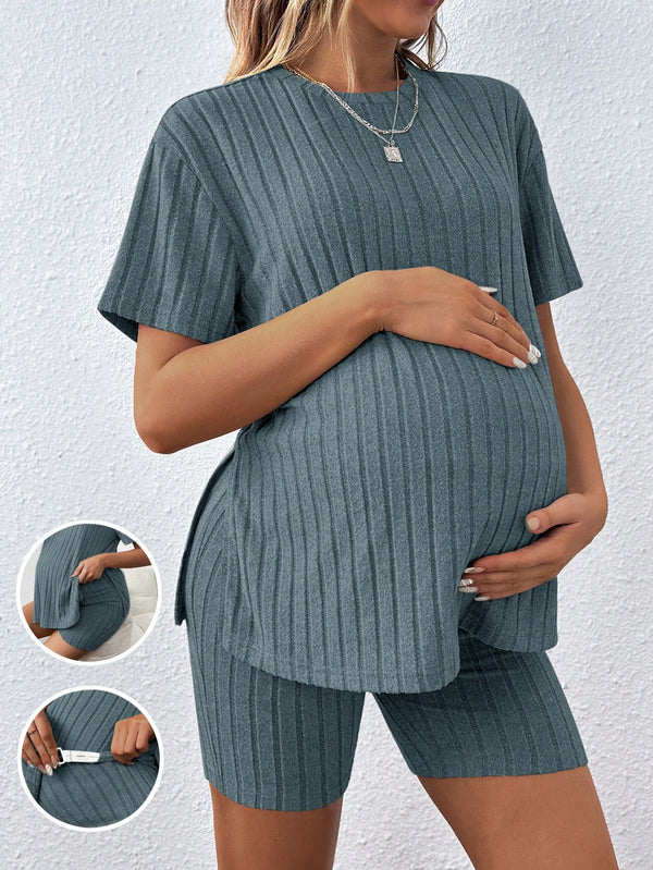 Ropa de Mujer, Ropa Premamá, Conjunto premamá, Gris