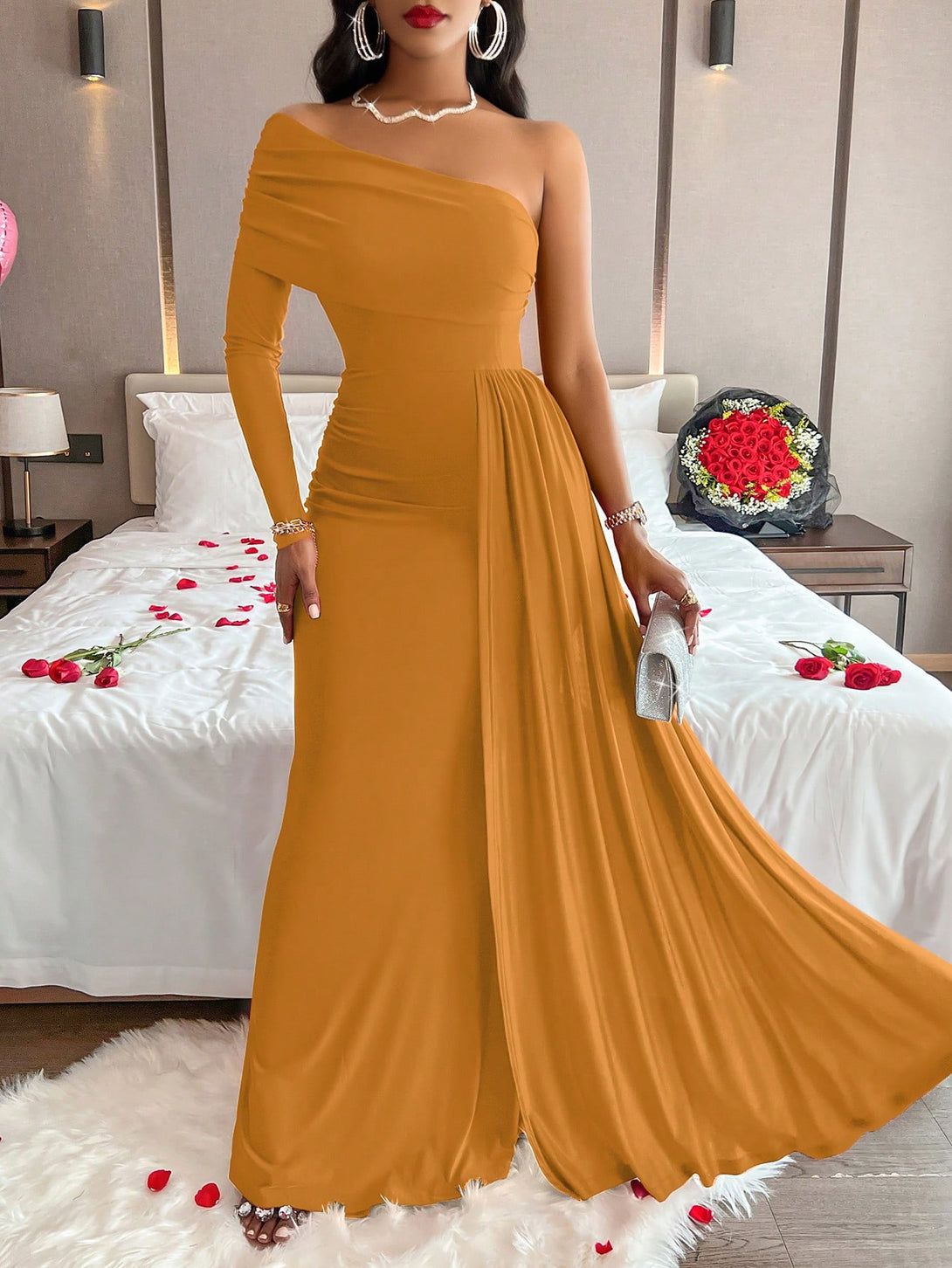 Ropa de Mujer, Ropa de Mujer, Vestidos de mujer, Vestidos largos de mujer, Amarillo