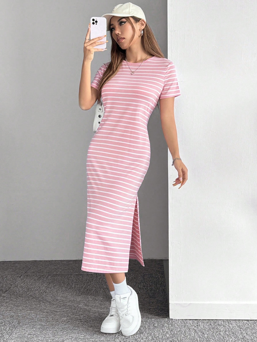 Ropa de Mujer, Ropa de Mujer, Vestidos de mujer, Vestidos midi para mujer, Rosa vieja