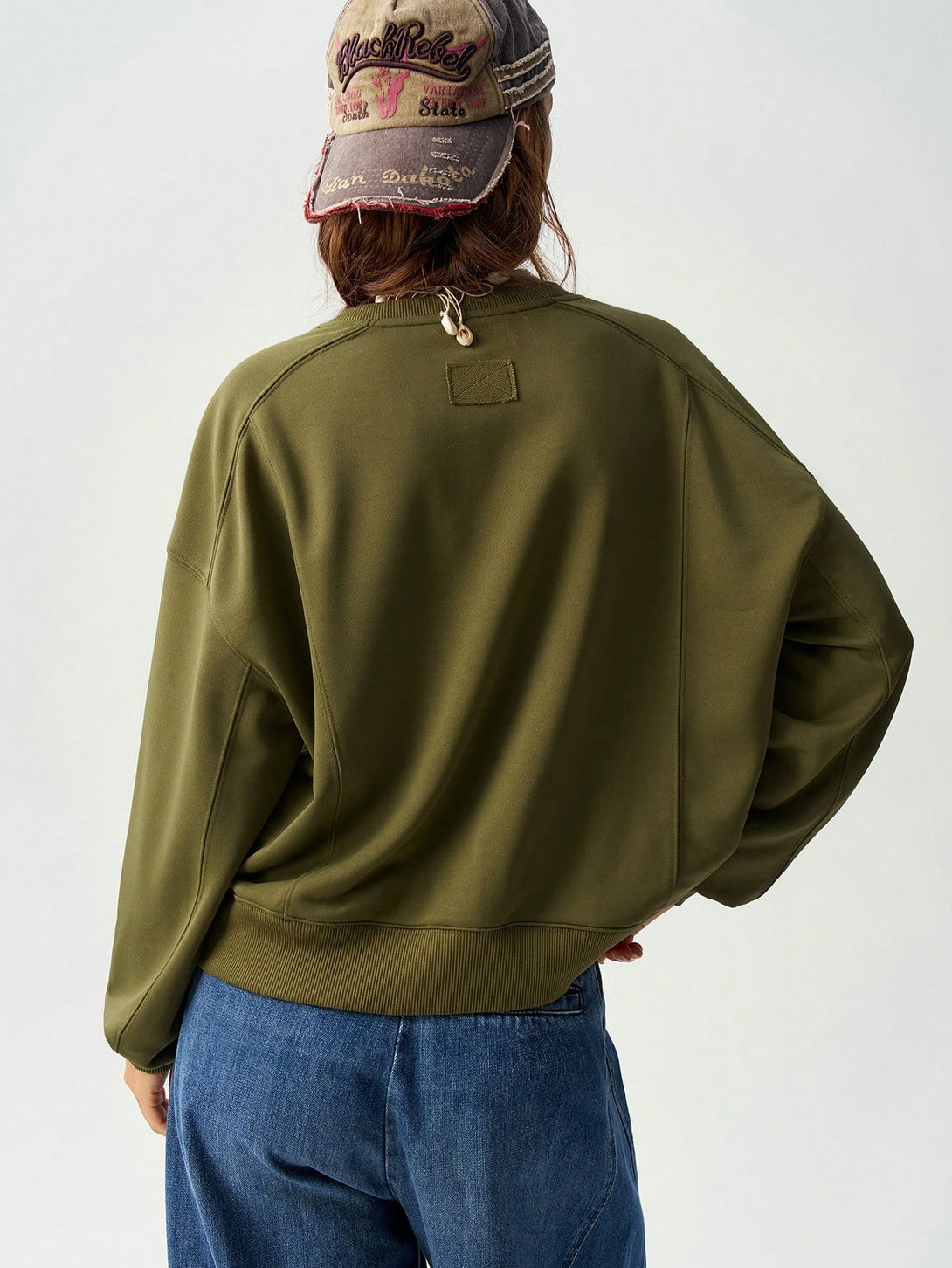 Ropa de Mujer, Ropa de Mujer, Sudaderas de Mujer, Verde militar