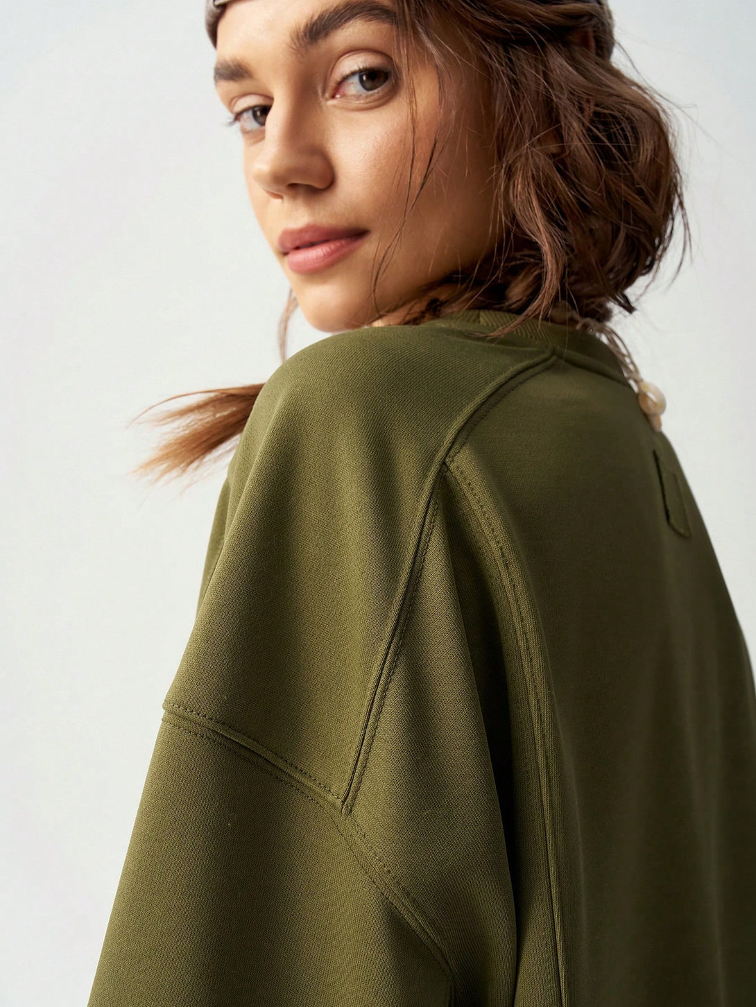 Ropa de Mujer, Ropa de Mujer, Sudaderas de Mujer, Verde militar