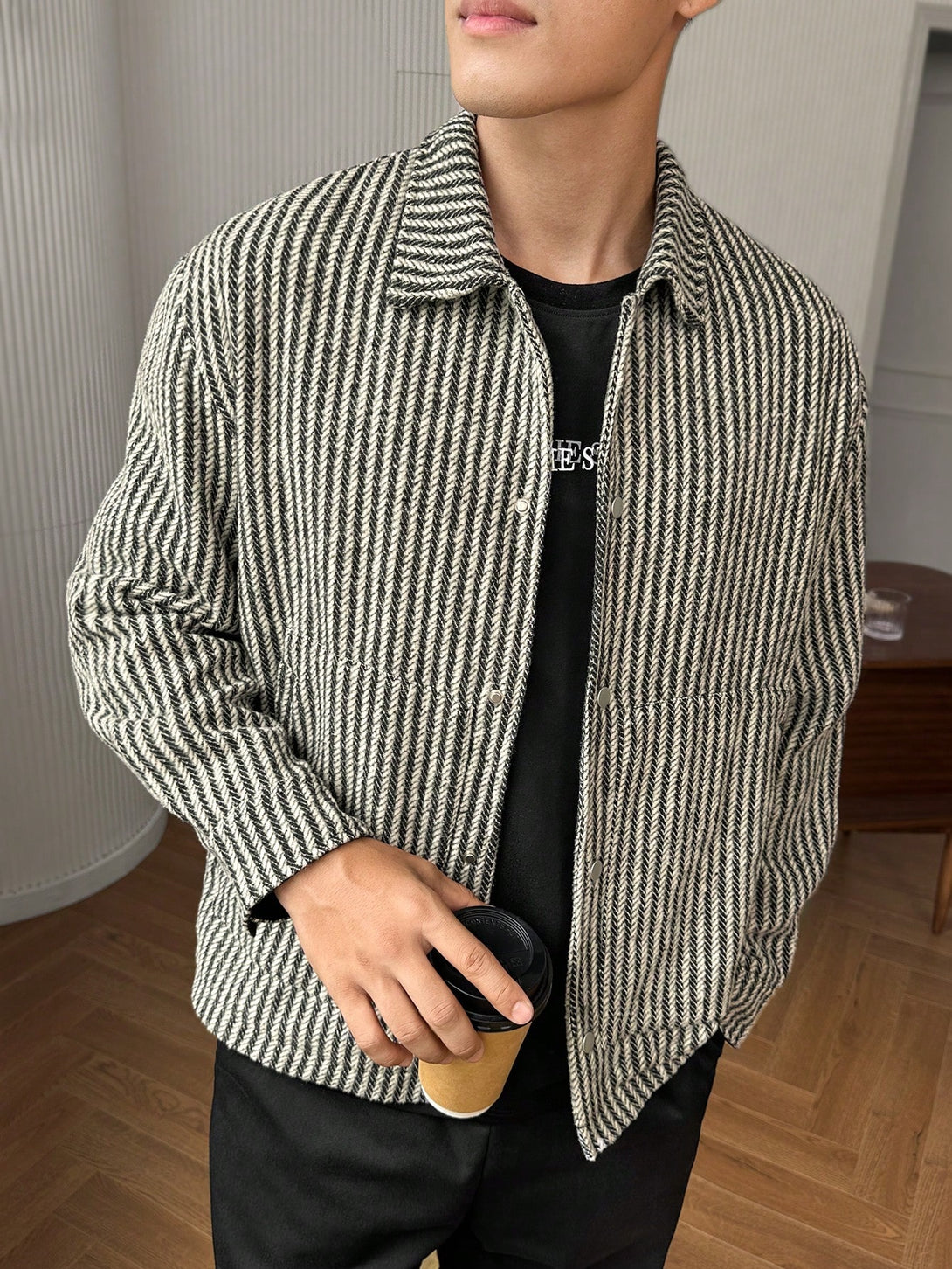 Hombres, Ropa de hombre, Chaquetas & Abrigos para Hombre, OUTFITS LOOKBOOK, 40095850, Blanco y Negro