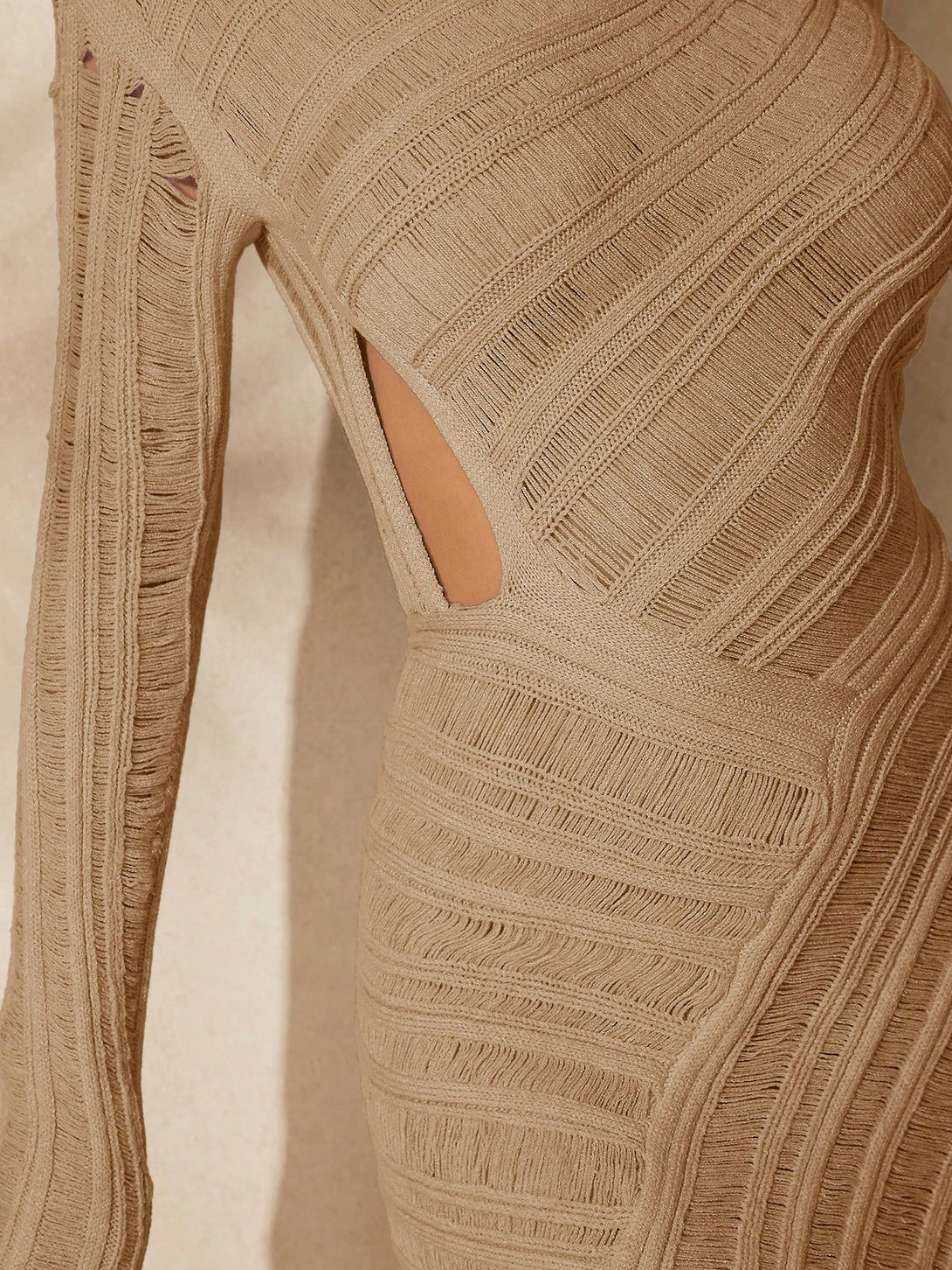 Ropa de Mujer, Tejido de Punto de Mujer, Vestidos de Jersey para Mujer, 40144046, Caqui