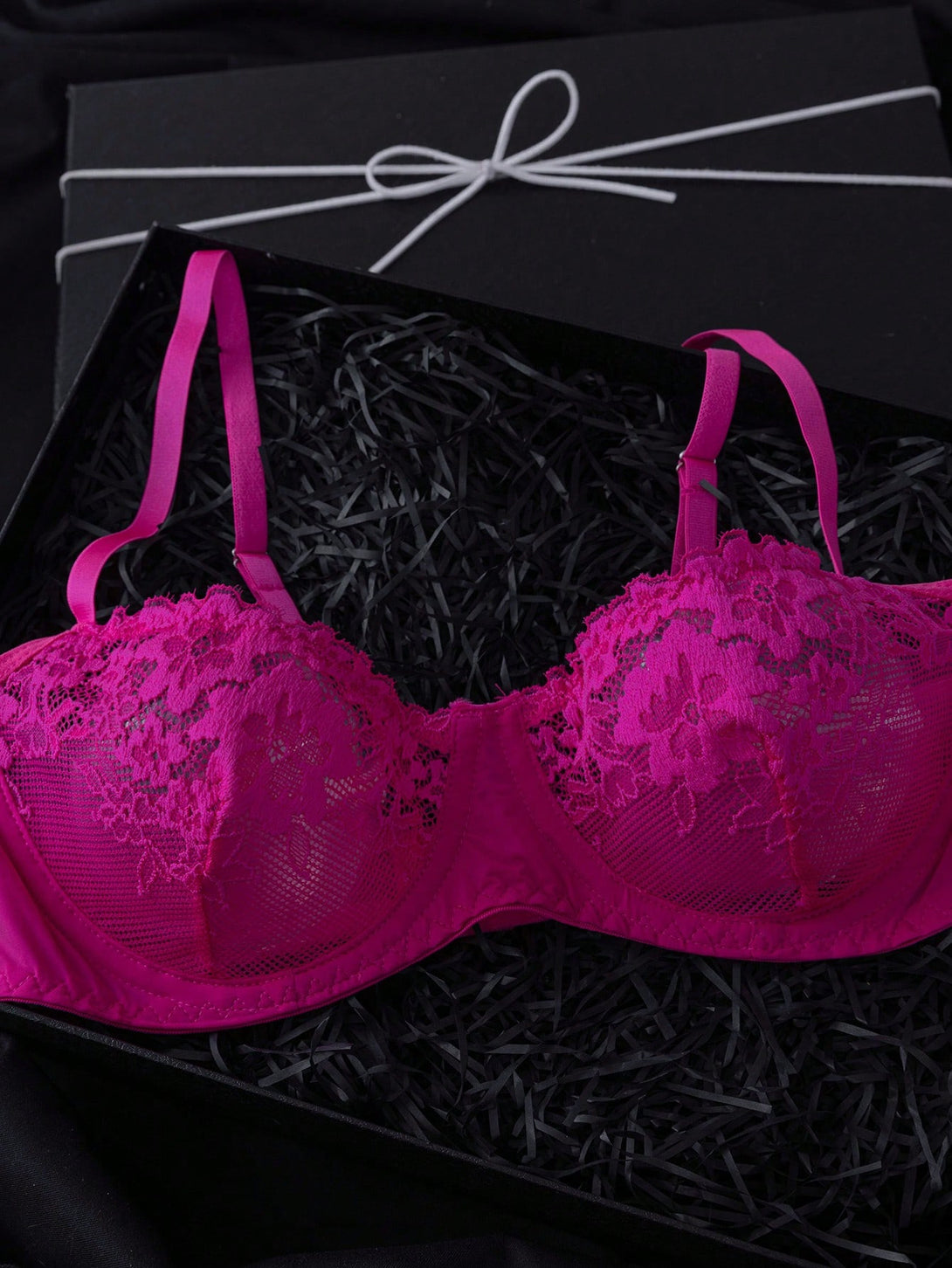 Ropa Interior y Ropa de Dormir, Sujetador de Mujer, Conjuntos de sujetador y braguita para mujer, 37075285, Rosa Fucsia
