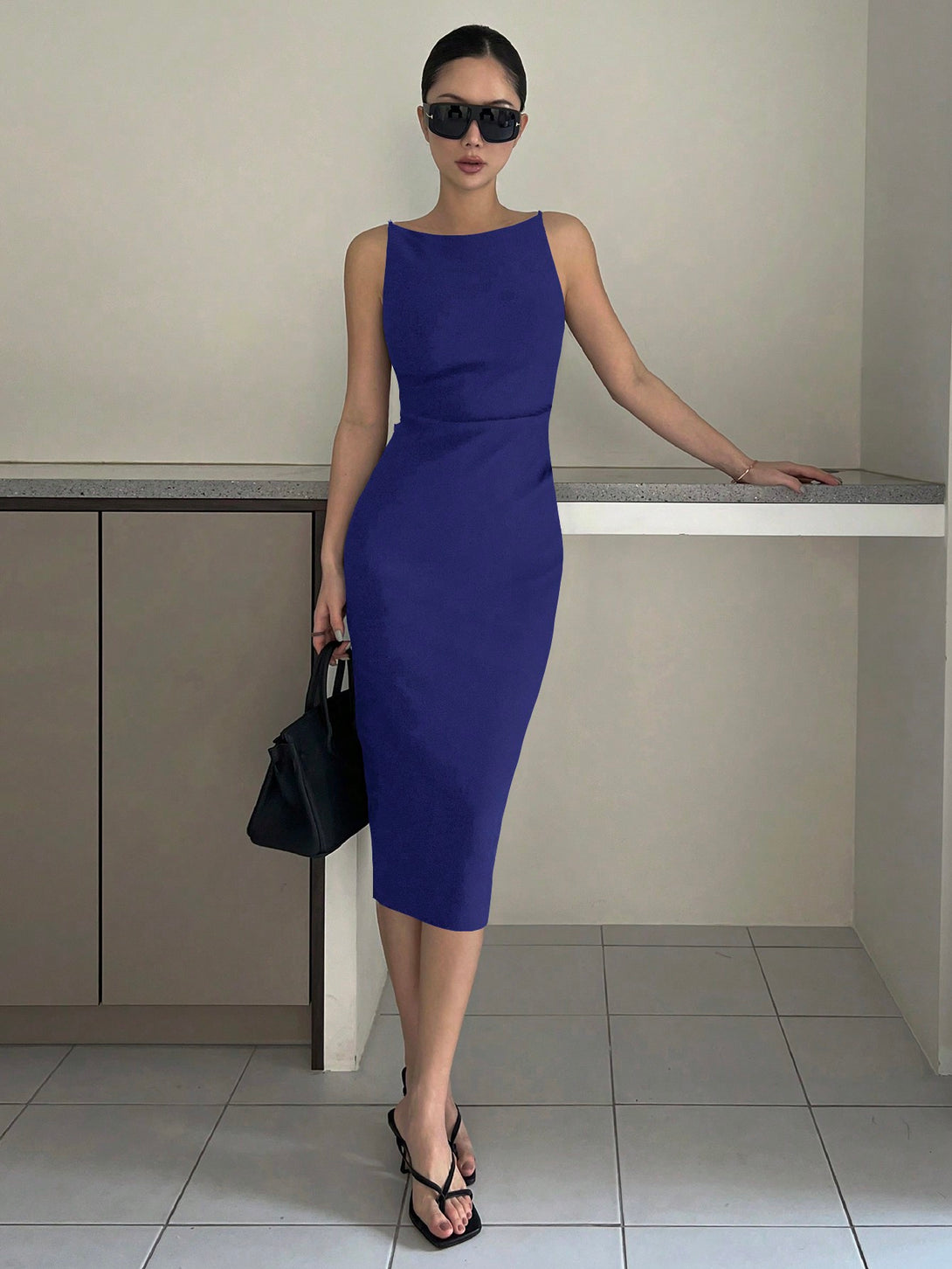 Ropa de Mujer, Ropa de Mujer, Vestidos de mujer, Vestidos midi para mujer, Azul